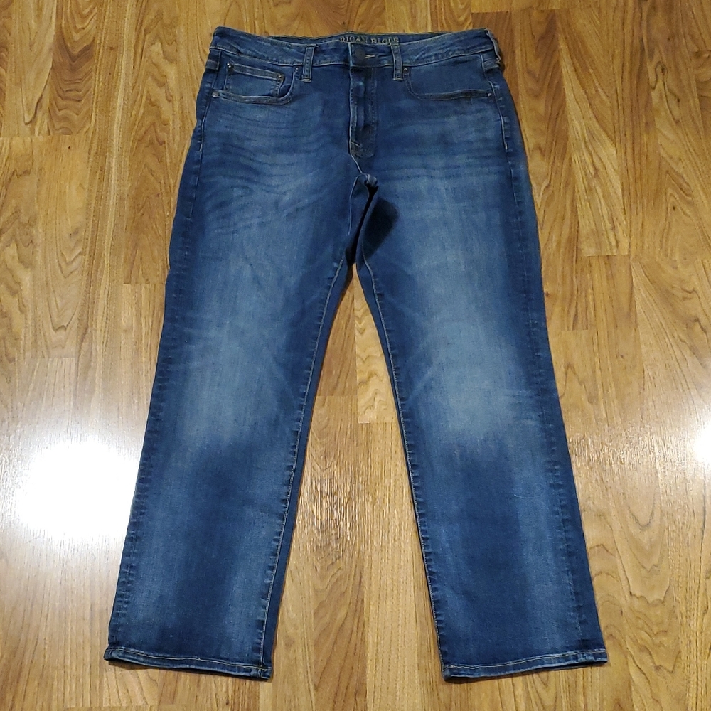 American Eagle Outfitters Original Straight Blue Jeans Mens Suze 34 X 30